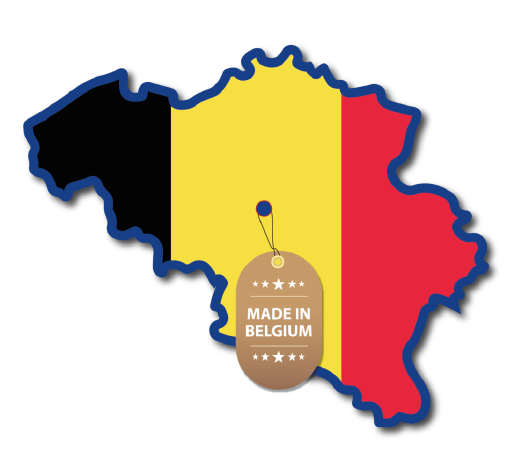 Belgium's flag embedded into its borders